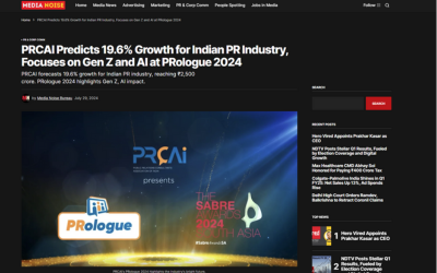 https://mail.prcai.org/cms/PRCAI Predicts 19.6% Growth for Indian PR Industry, Focuses on Gen Z and AI at PRologue 2024